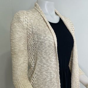Cat & Jack Ivory Knit Cardigan Sweater Youth Sz 10/12